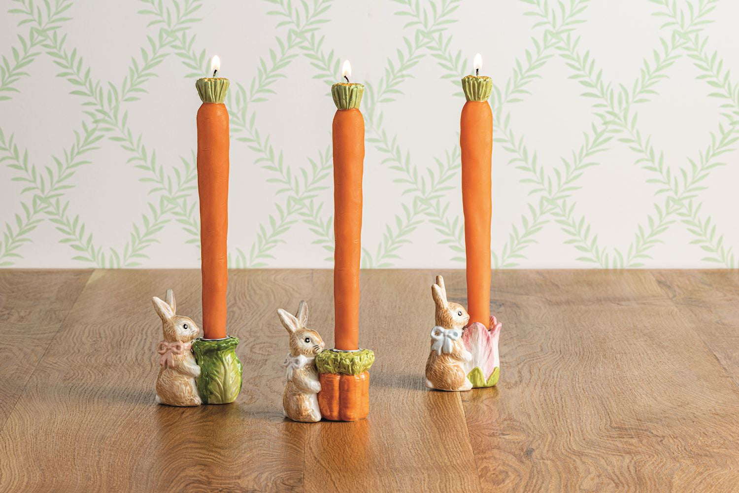 MudPie Bunny Taper Holder