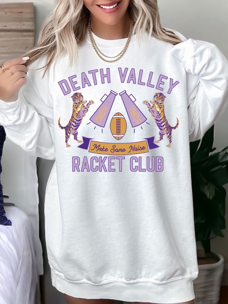Preppy Racket Club Custom Game Day Sweatshirt
