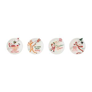 Holiday Tapas Plate & Fork Sets