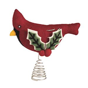 Mud Pie Cardinal Tree Topper