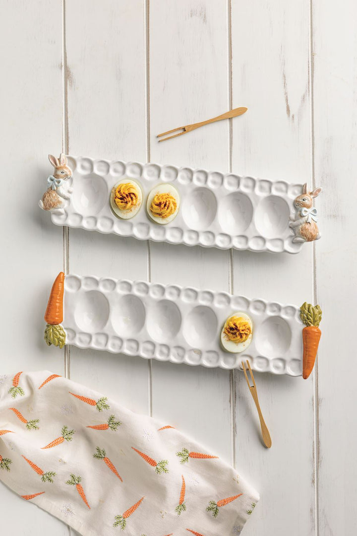 MudPie Easter Deviled Egg Tray Set