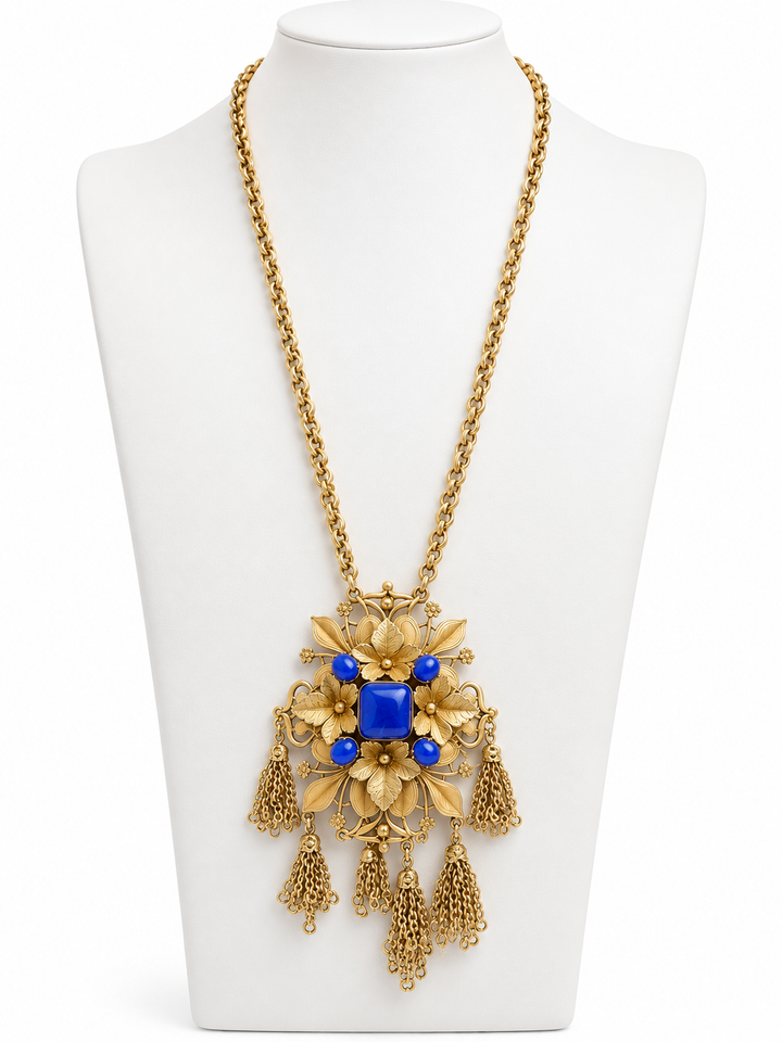 Cobalt Garden Necklace