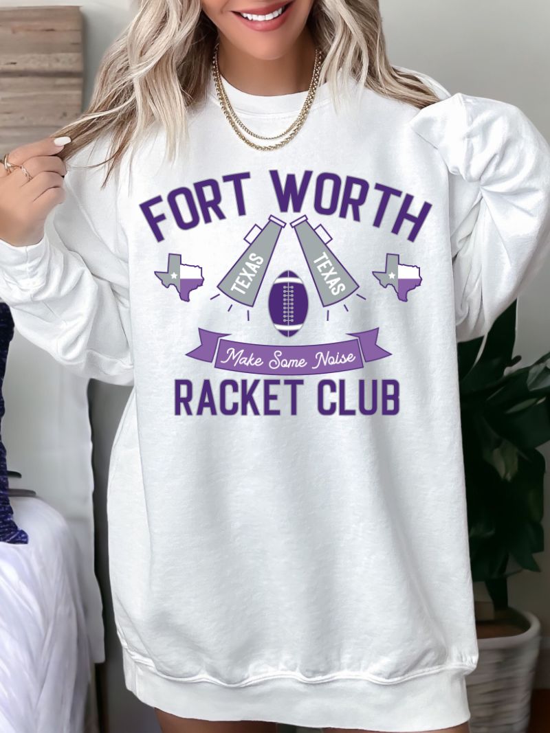 Preppy Racket Club Custom Game Day Sweatshirt