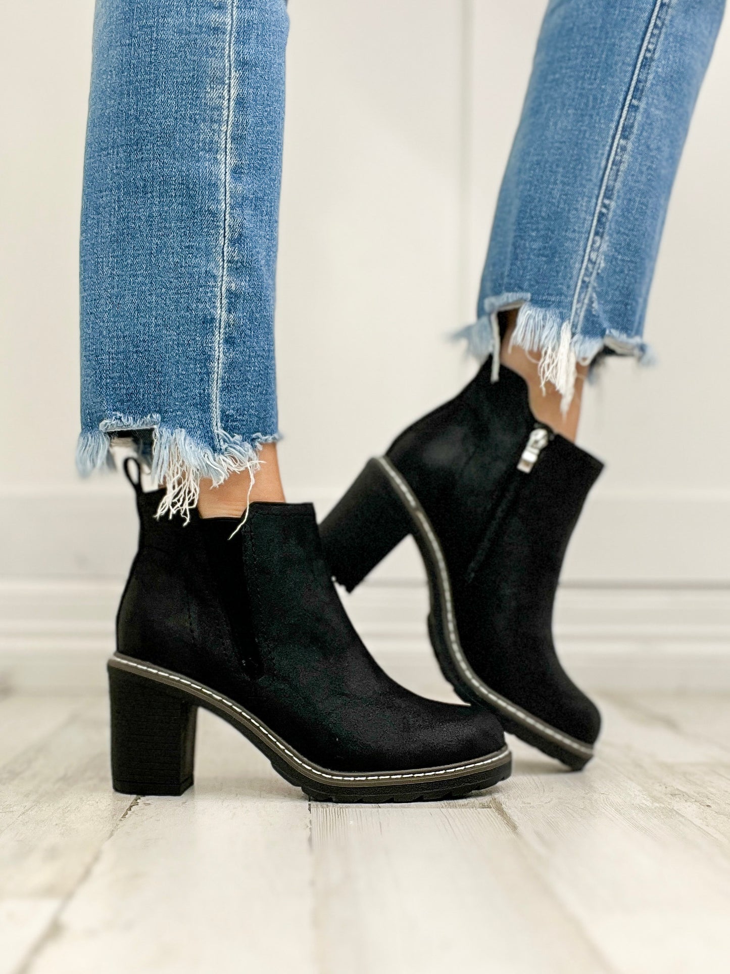 Corkys BITE ME Booties in Black Oil