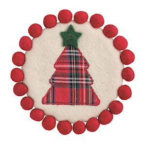 Mud Pie Christmas Felted Trivet