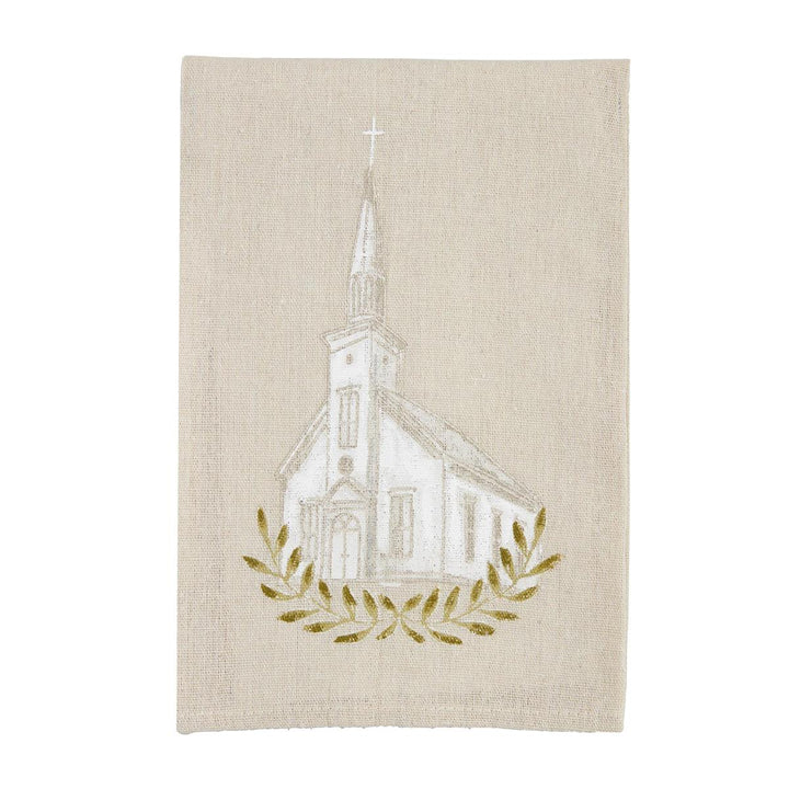 MudPie Church Painted Towel
