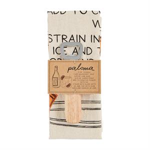 Mud Pie Cocktail Towel Set