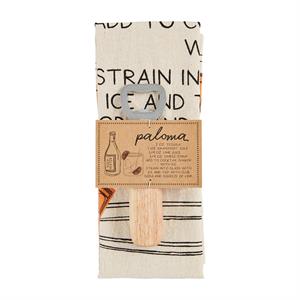 Mud Pie Cocktail Towel Set