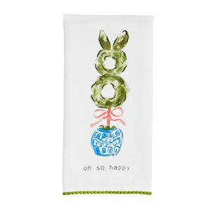 Mud Pie Bunny Tea Towel