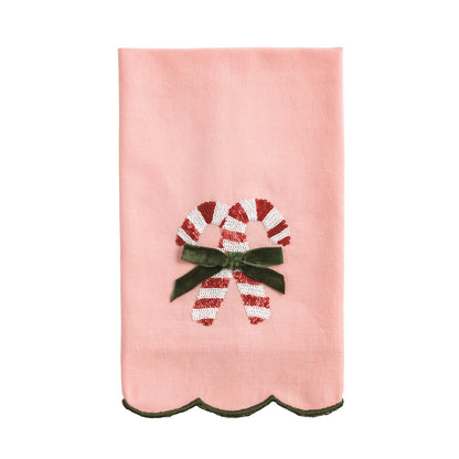 Mud Pie Christmas Sequin Hand Towel