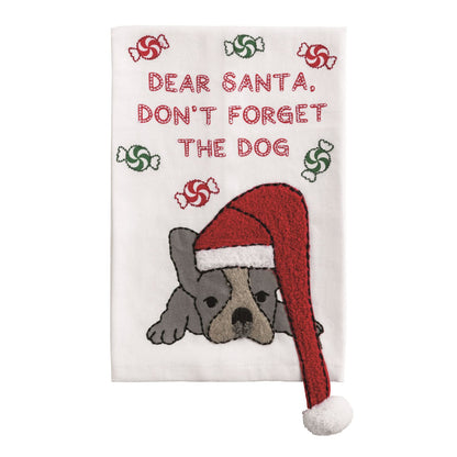 Mud Pie Christmas Pet Dangle Towel