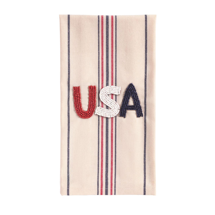 Mud Pie USA Beaded Towel