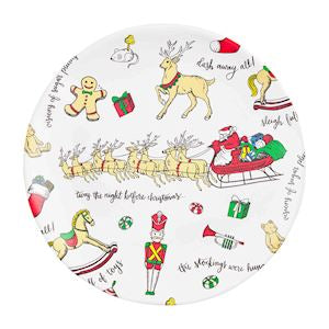 Night Before Christmas Melamine Plate