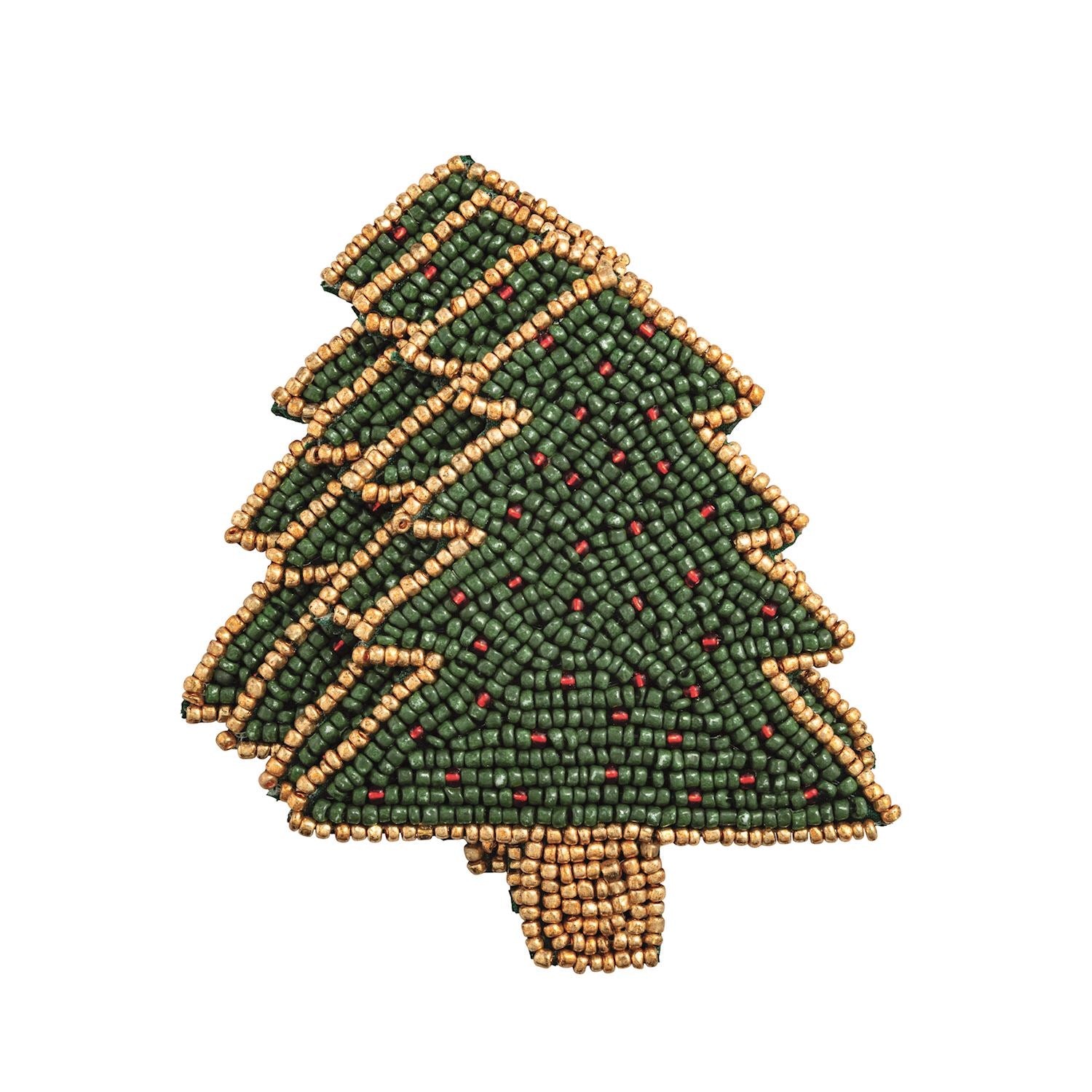 Mud Pie Christmas Beaded Coaster Set