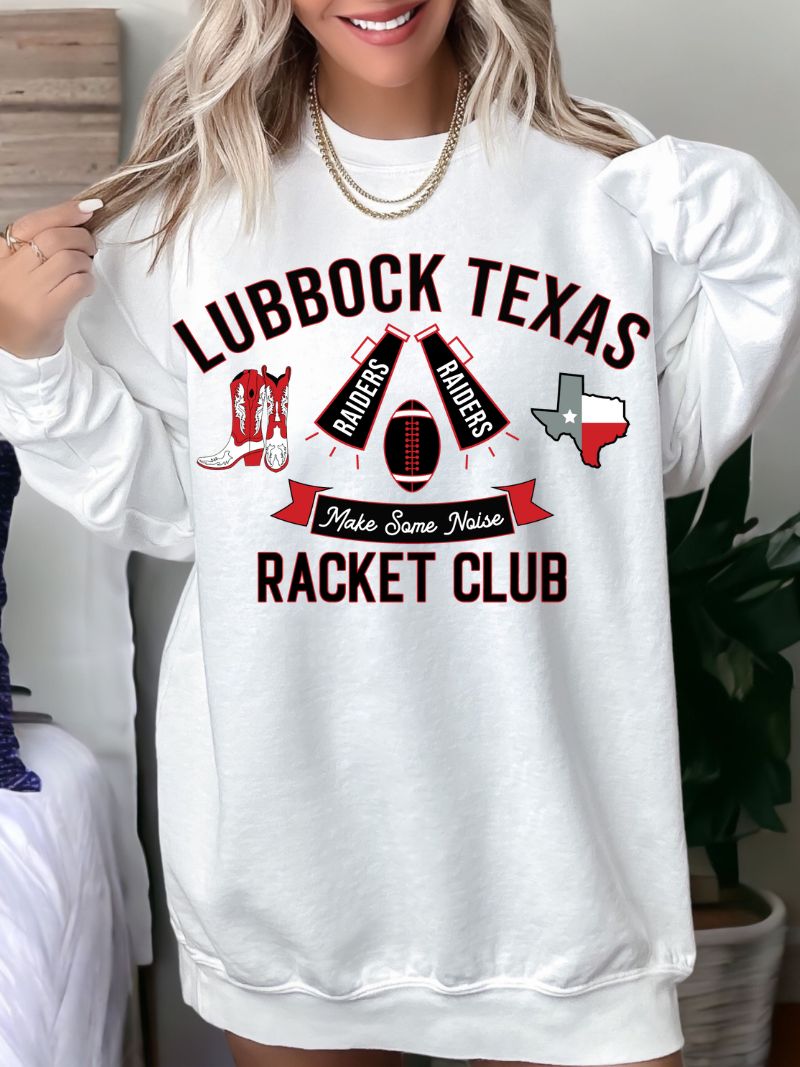 Preppy Racket Club Custom Game Day Sweatshirt