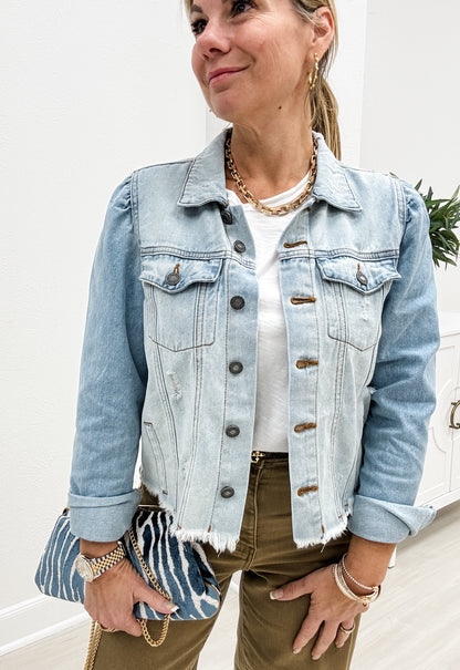 Tiffany's Princess Sleeve 90's Jean Jacket
