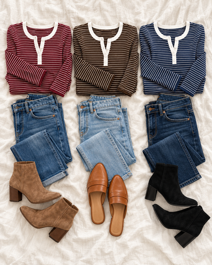 The Laid Back Henley - Rich Neutrals Collection