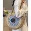 MKS America-Boho Crochet Woven Tote Bag