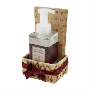 Check Soap & Guest Towel Basket Set