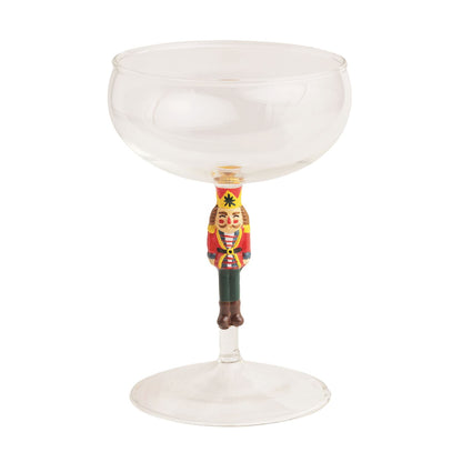 Mud Pie Christmas Coupe Glass