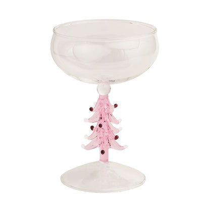 Mud Pie Christmas Coupe Glass