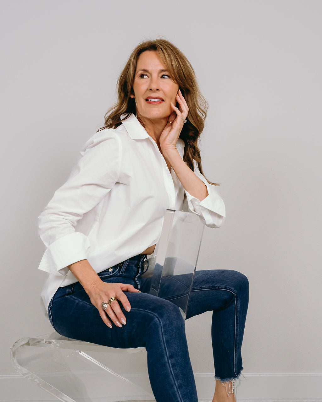 Avery Denim The Relaxed Skinny - Deep Indigo