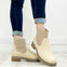 Corkys Cabin Fever Chunky Bootie in WASHED GOLD METALLIC