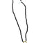 Small Beaded Onyx Charm Necklace with Magnet Closure