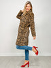 Leopard Print Soft Faux Fur Overcoat