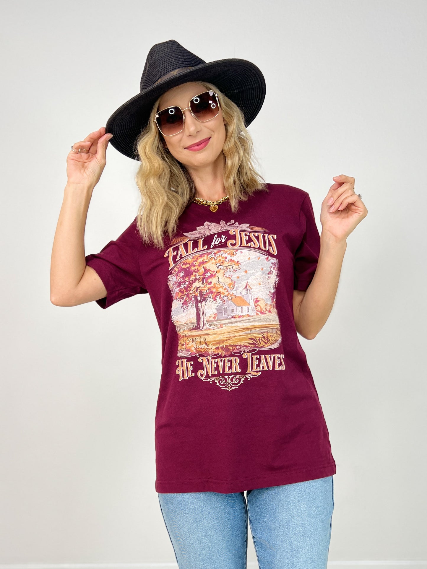 Fall For Jesus Graphic Tee