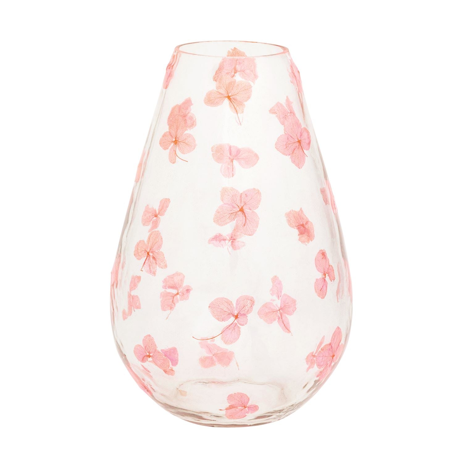 Mud Pie Pink Pressed Flower Vase