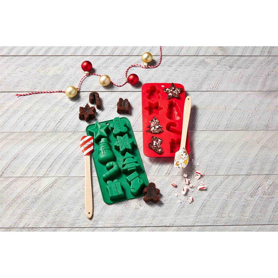 Christmas Baking Mold & Spatula Set