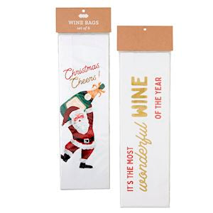 CHRISTMAS PAPER WINE BAG