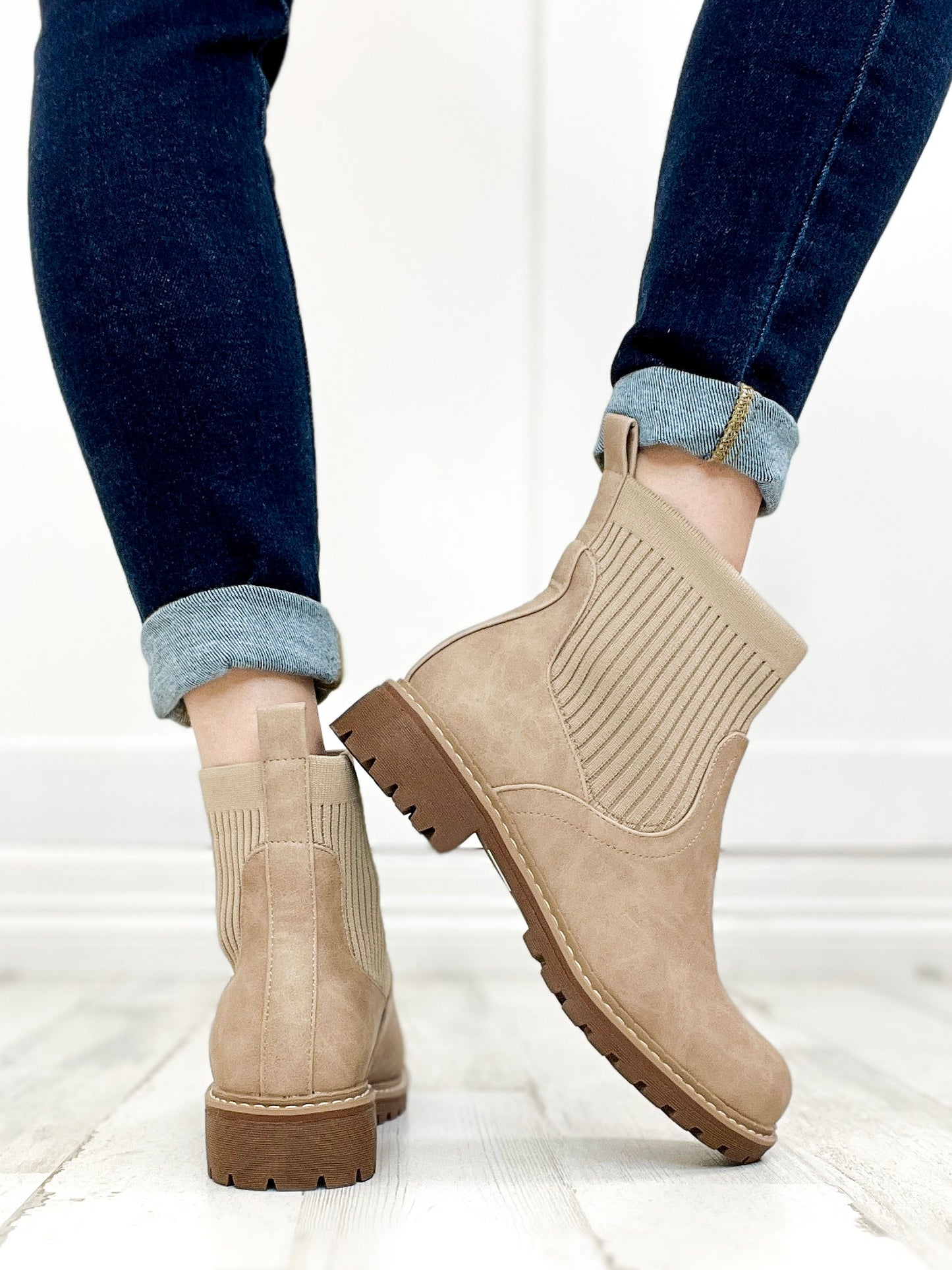 Corkys Cabin Fever Chunky Bootie in Camel