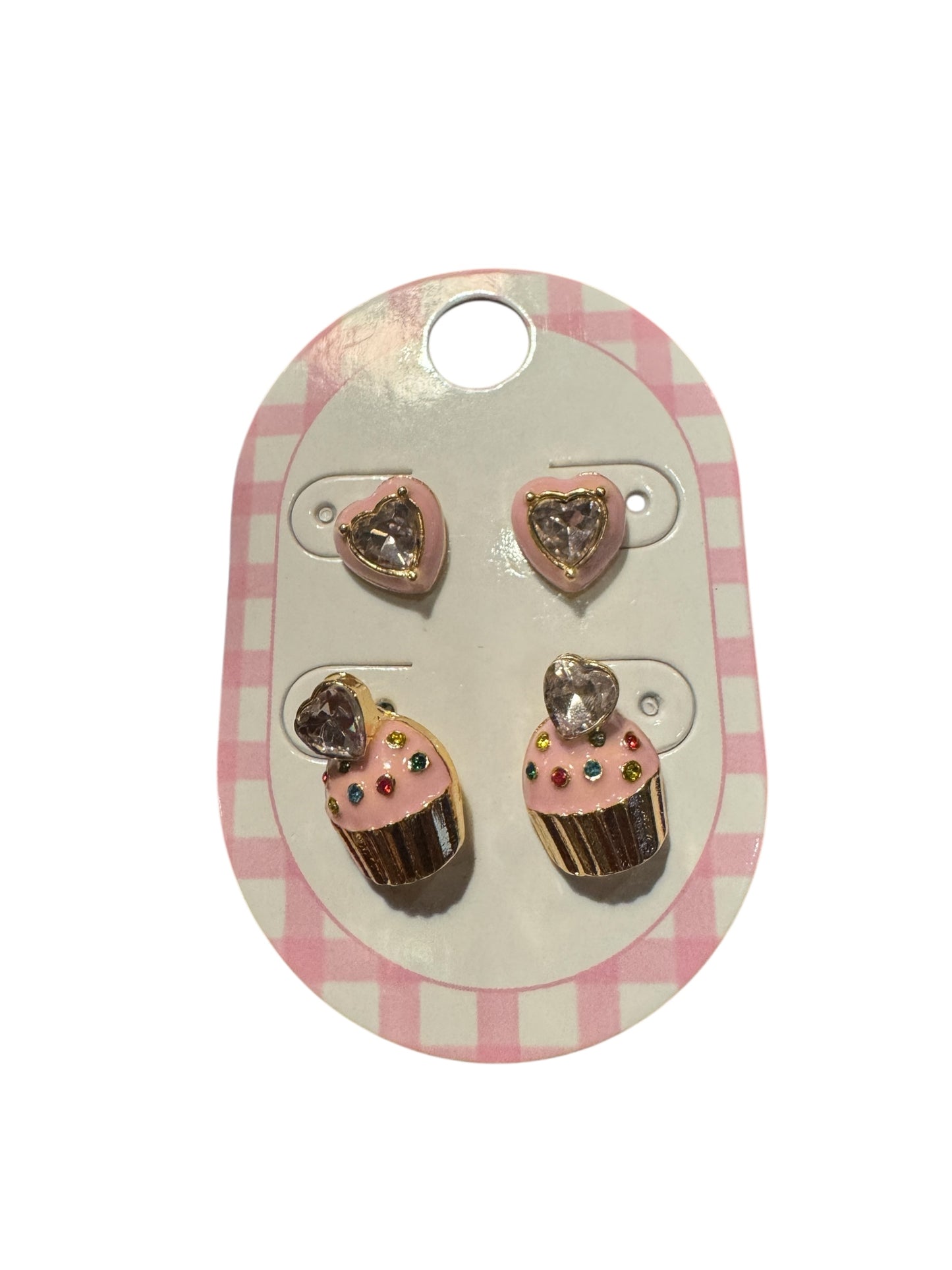 Heart & Cupcakes Earring Set