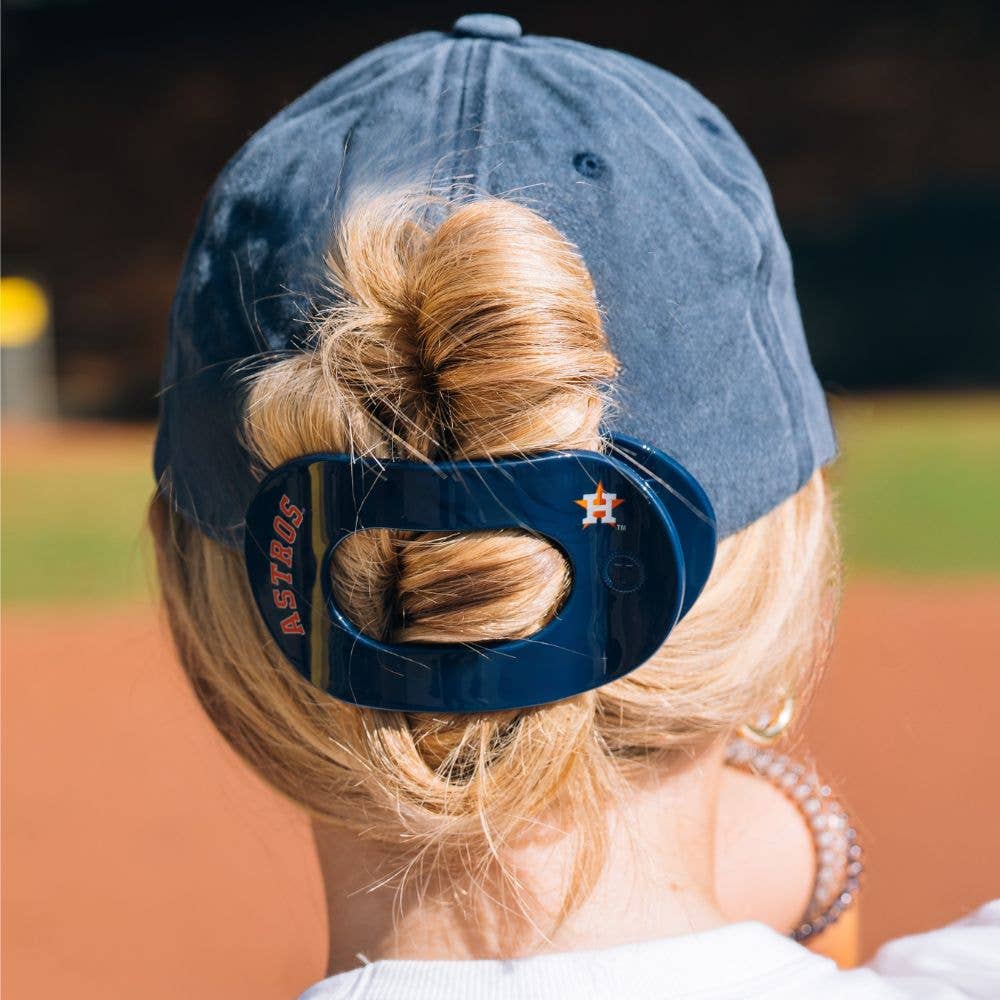 TELETIES - Flat Round Hair Clip | Houston Astros