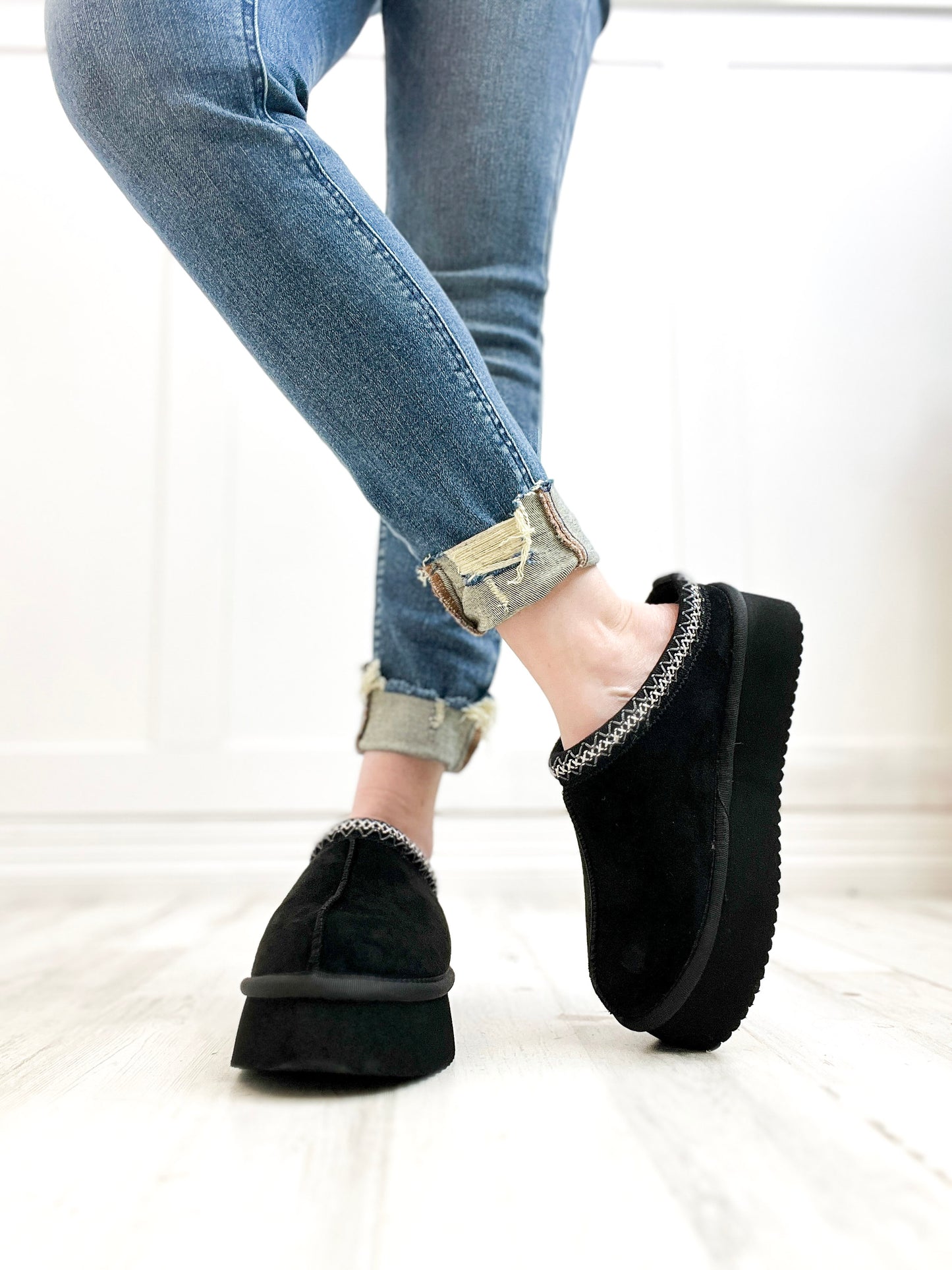 Corkys Pillow Talk Booties in Black Faux Suede