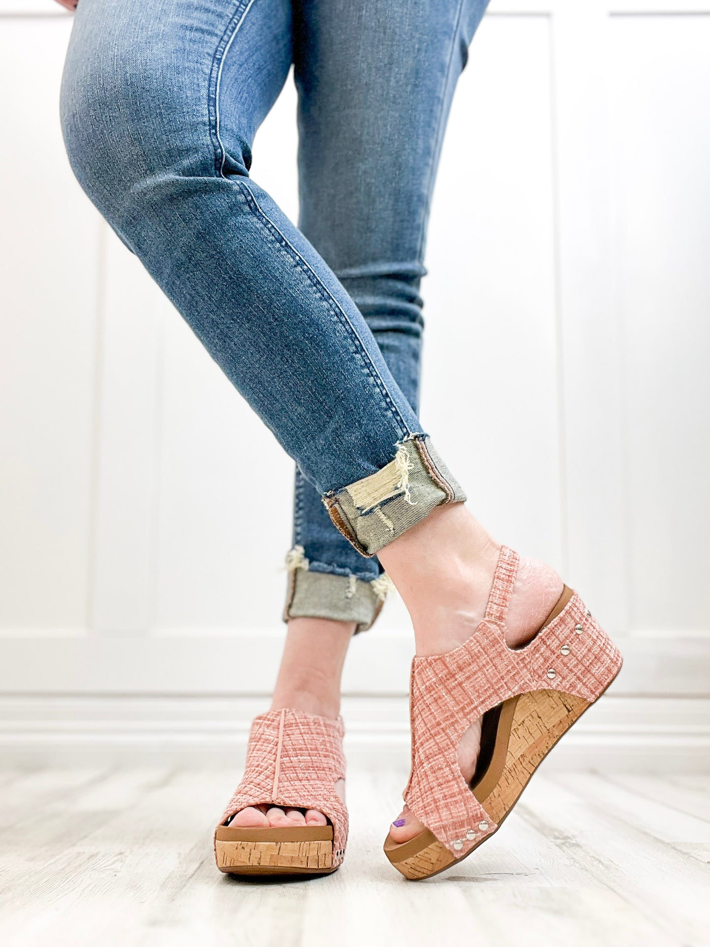 Corkys Carley In Blush Tweed