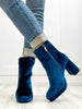 Corkys Slug Bug Booties In Teal Velvet