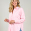 Long Sleeve Striped Button Up Top with Collar