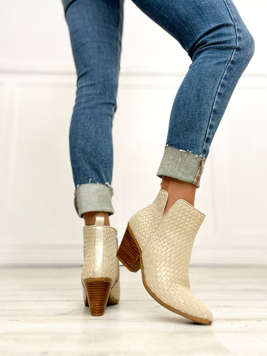 Corkys Come and Get It Bootie in Gold Metallic