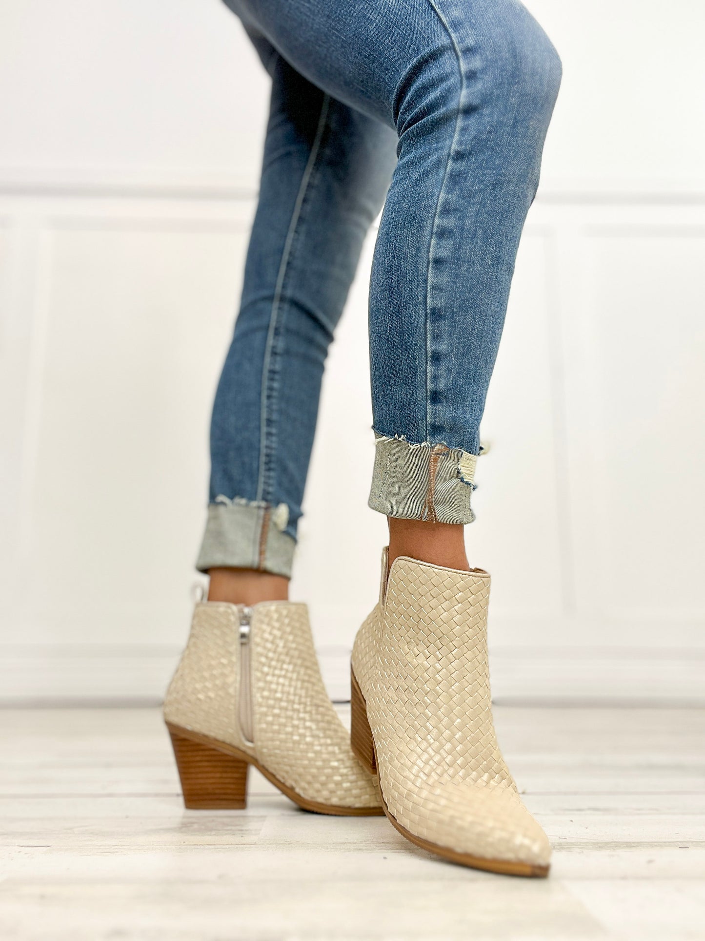 Corkys Come and Get It Bootie in Gold Metallic