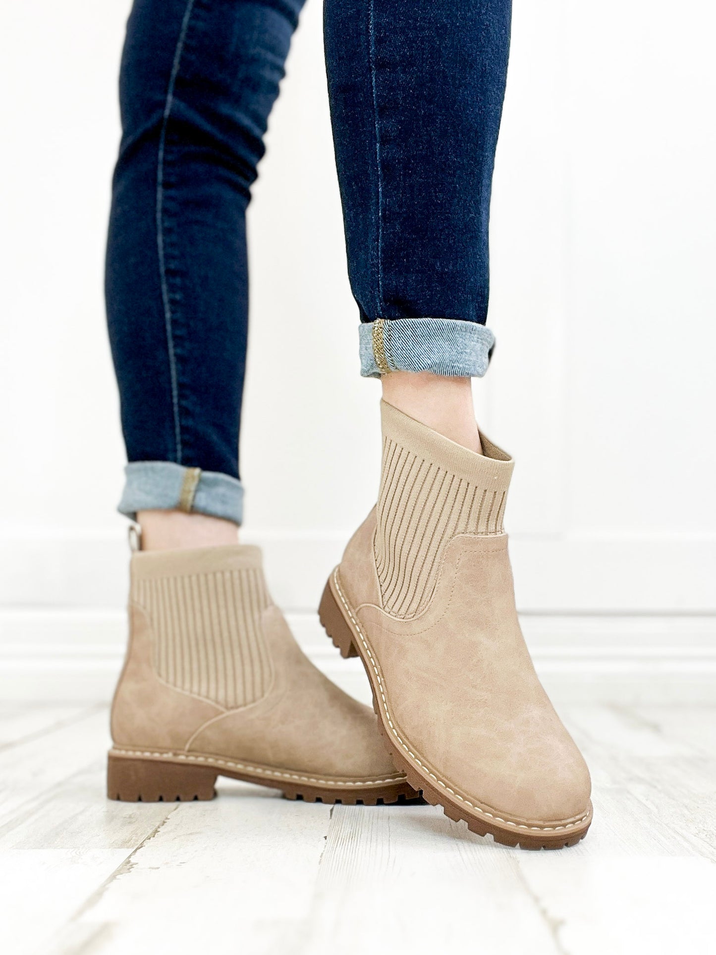 Corkys Cabin Fever Chunky Bootie in Camel