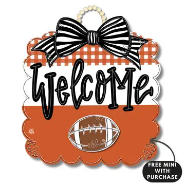 Burnt Orange Game Day Door Hangers