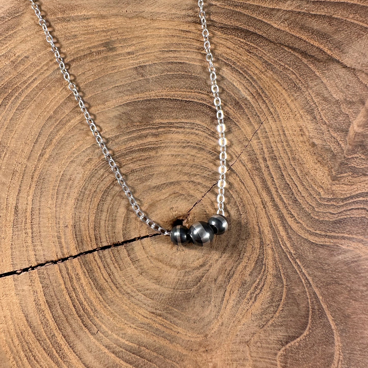 Trifecta Sterling Silver Necklace