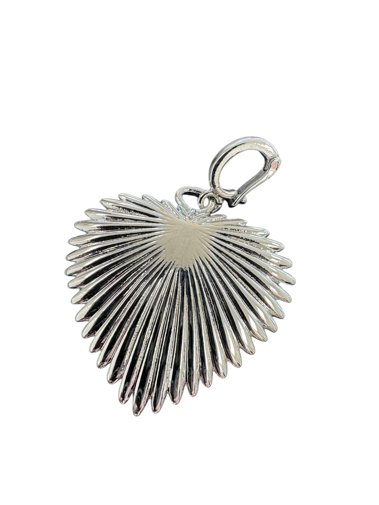 Medium Silver Tear Drop Heart Charm