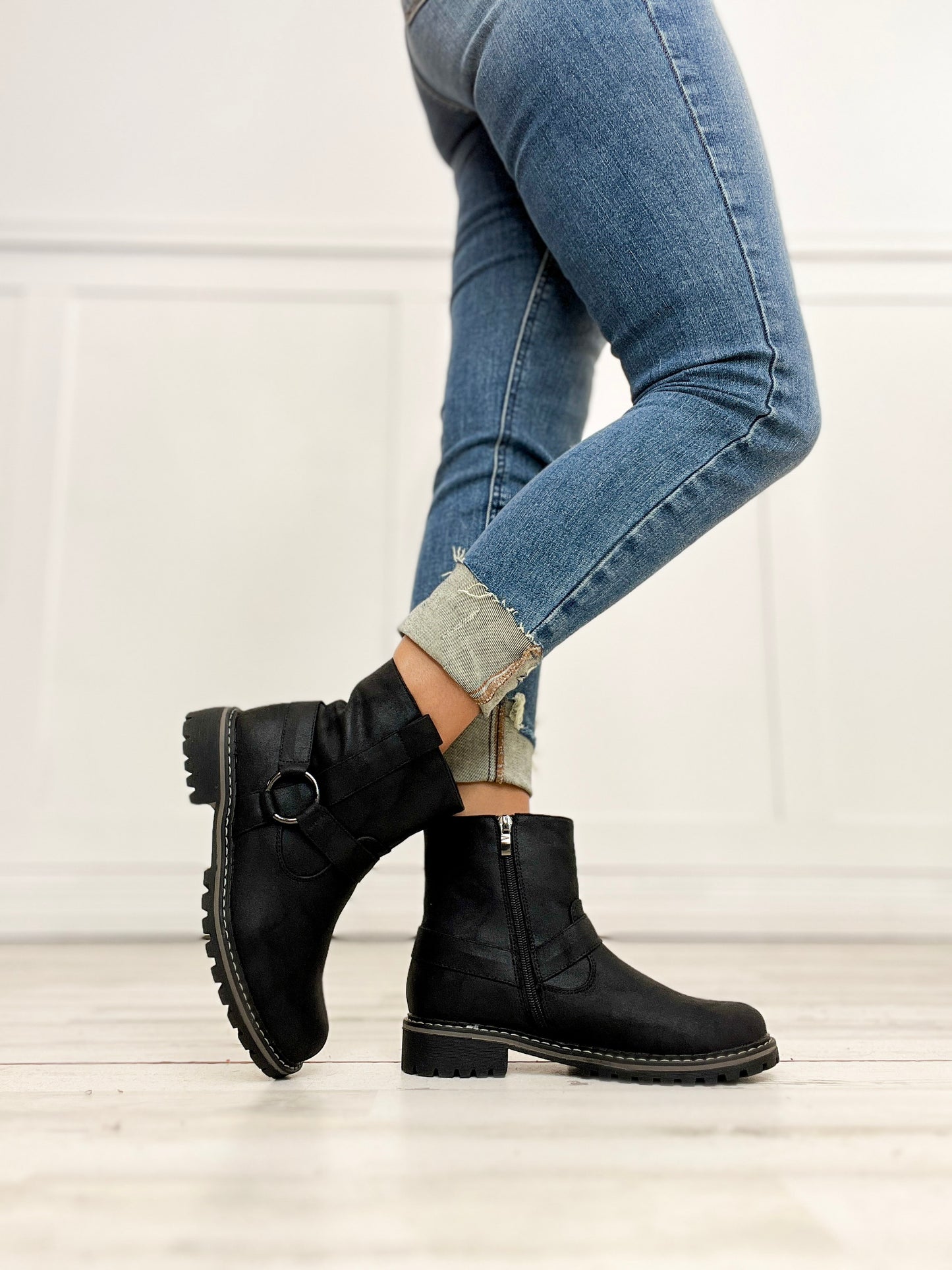 Corkys Fall in Love Faux Leather Short Boot in BLACK OIL