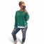 The Eleanor Luxe CozyCore Sweatshirt - Red & Green