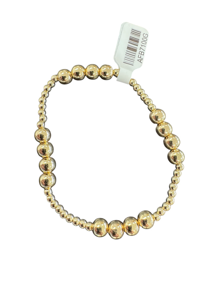 Stretchy Gold Beaded Bracelet Ombre'