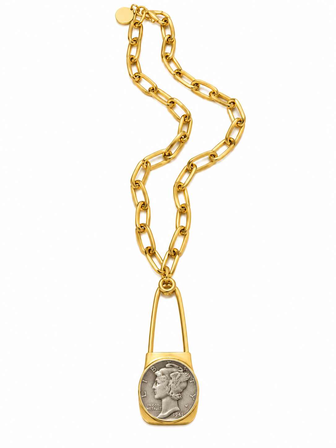 Vintage Laundry Pin Necklace